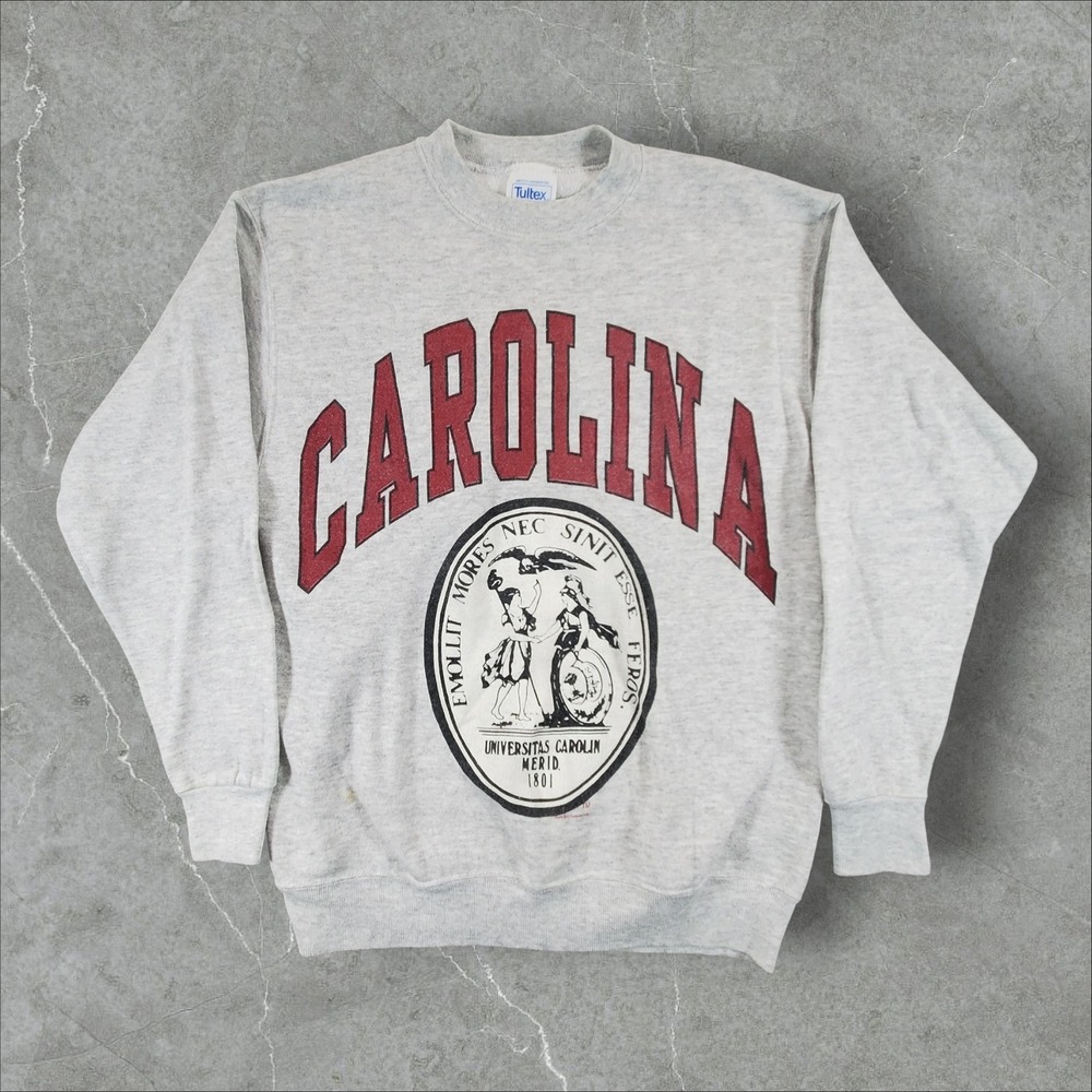 Vintage University of South Carolina Sweatshirt Mens Medium Gray 90s Collegiate